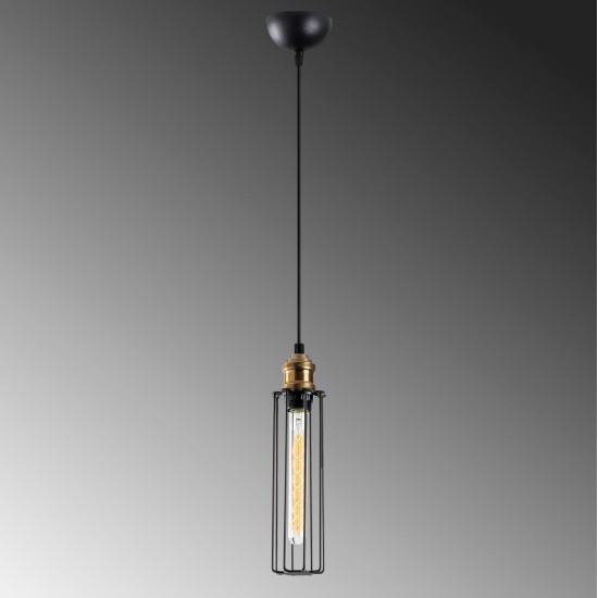 ΦΩΤΙΣΤΙΚΟ ΟΡΟΦΗΣ ΚΡΕΜΑΣΤΟ ΜΕΤΑΛΛΙΚΟ ΜΑΥΡΟ HM7258 15Χ6Χ123 εκ.