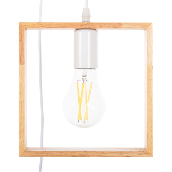 ΦΩΤΙΣΤΙΚΟ ΟΡΟΦΗΣ ΚΡΕΜΑΣΤΟ ΤΡΙΦΩΤΟ HM4072 ΞΥΛΙΝΑ ΓΕΩΜΕΤΡΙΚΑ ΣΧΗΜΑΤΑ