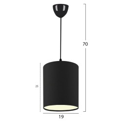 ΦΩΤΙΣΤΙΚΟ ΟΡΟΦΗΣ ΜΑΥΡΟ HM7623.02