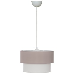 ΦΩΤΙΣΤΙΚΟ ΟΡΟΦΗΣ ME ΔΙΠΛΟ ΚΥΛΙΝΔΡΙΚΟ ΚΑΠΕΛΟ ΜΠΕΖ-ΕΚΡΟΥ Φ30x80Yεκ.HM7619.04