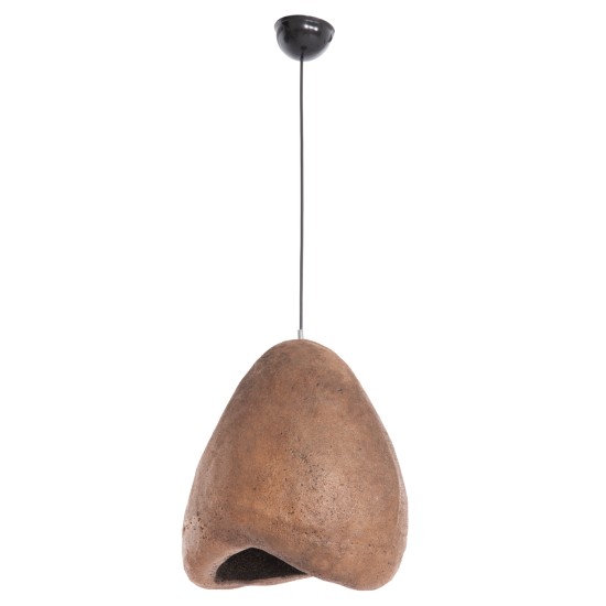 ΦΩΤΙΣΤΙΚΟ ΟΡΟΦΗΣ ΜΕ ΟΨΗ ΠΕΤΡΑΣ STONER (S) HM4417 ΣΚΟΥΡΟ ΜΠΕΖ 35x27x40Υεκ.