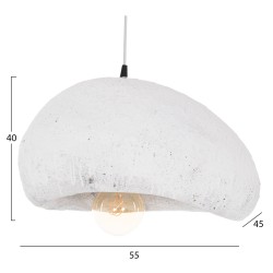 ΦΩΤΙΣΤΙΚΟ ΟΡΟΦΗΣ ΜΕ ΟΨΗ ΠΕΤΡΑΣ STONER (M) HM4418.04 ΓΚΡΙ--55x45x40Υεκ.