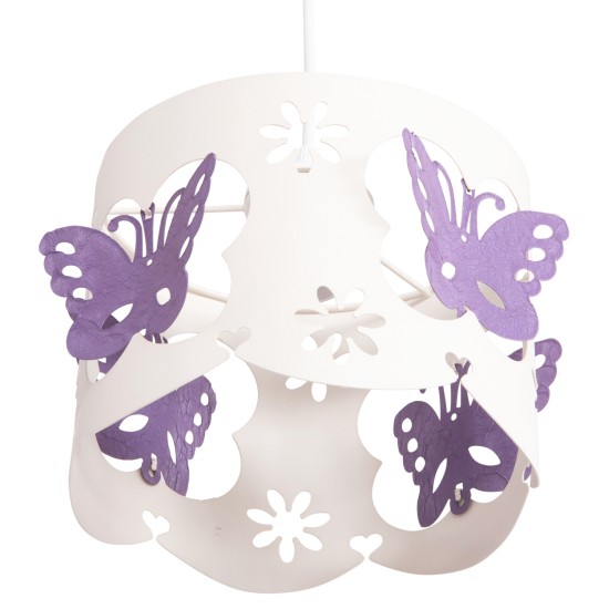 ΦΩΤΙΣΤΙΚΟ ΟΡΟΦΗΣ ΠΑΙΔΙΚΟ LEPTIR HM4705.02 ΜΕΤΑΛΛΙΚΟ ΜΩΒ-ΛΕΥΚΟ Φ23x70Υεκ.