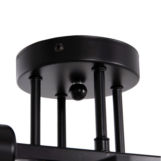 ΦΩΤΙΣΤΙΚΟ ΟΡΟΦΗΣ ΠΟΛΥΦΩΤΟ LIGHTY HM7428.11 ΜΕΤΑΛΛΟ ΣΕ ΜΑΥΡΟ 28x28x15Υεκ.