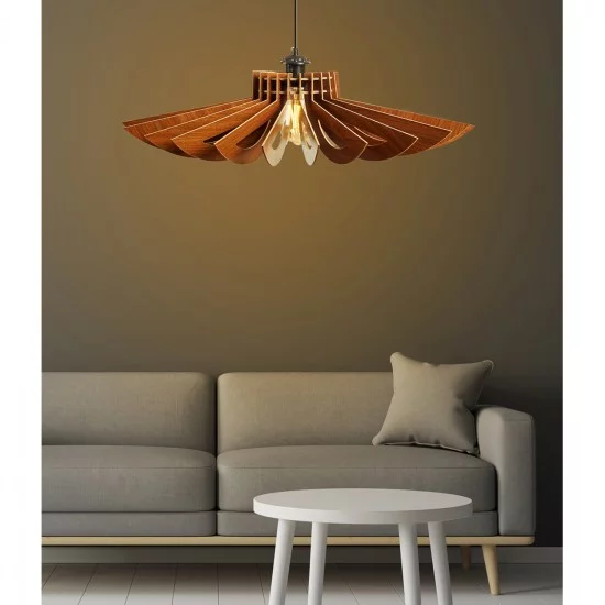 ΦΩΤΙΣΤΙΚΟ ΟΡΟΦΗΣ ΚΡΕΜΑΣΤΟ HM7350.01 MDF ΚΑΡΥΔΙ Φ54x65Υεκ.