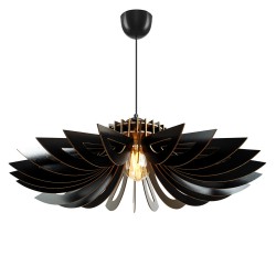 ΦΩΤΙΣΤΙΚΟ ΟΡΟΦΗΣ ΞΥΛΙΝΟ ΚΡΕΜΑΣΤΟ ΜΑΥΡΟ HM7351.03 Φ47x55Υ εκ.