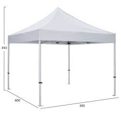 GAZEBO ΕΠΑΓΓΕΛΜΑΤΙΚΟ ΒΑΡΕΩΣ ΤΥΠΟΥ MATTHEW-AL HM6313 ΠΤΥΣΣΟΜΕΝΟ ΑΛΟΥΜΙΝΙΟΥ 3x3x3,4Y