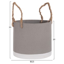 ΓΛΑΣΤΡΑ ΕΣ. ΧΩΡΟΥ ΣΕΙΡΑ TRYLL HM4690S FIBER CEMENT ΓΚΡΙ & ΣΧΟΙΝΙ Φ23x20Υεκ.