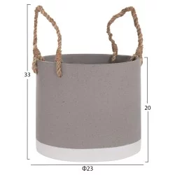 ΓΛΑΣΤΡΑ ΕΣ. ΧΩΡΟΥ ΣΕΙΡΑ TRYLL HM4690S FIBER CEMENT ΓΚΡΙ & ΣΧΟΙΝΙ Φ23x20Υεκ.