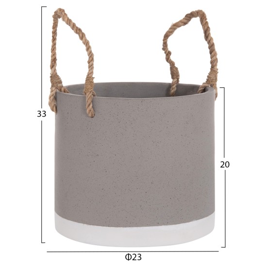 ΓΛΑΣΤΡΑ ΕΣ. ΧΩΡΟΥ ΣΕΙΡΑ TRYLL HM4690S FIBER CEMENT ΓΚΡΙ & ΣΧΟΙΝΙ Φ23x20Υεκ.