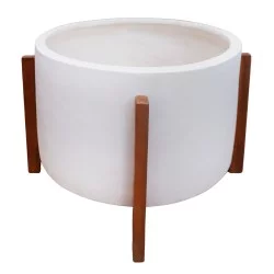 ΓΛΑΣΤΡΑ ΕΣΩΤ.ΧΩΡΟΥ HOFF HM4682.02L FIBER CEMENT ΛΕΥΚΟ-TEAK ΒΑΣΗ Φ50x35Υεκ