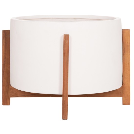 ΓΛΑΣΤΡΑ ΕΣΩΤ.ΧΩΡΟΥ HOFF HM4682.02L FIBER CEMENT ΛΕΥΚΟ-TEAK ΒΑΣΗ Φ50x35Υεκ