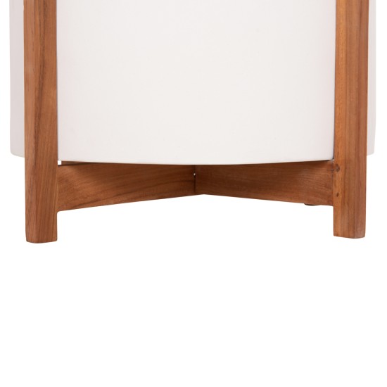 ΓΛΑΣΤΡΑ ΕΣΩΤ.ΧΩΡΟΥ HOFF HM4682.02L FIBER CEMENT ΛΕΥΚΟ-TEAK ΒΑΣΗ Φ50x35Υεκ