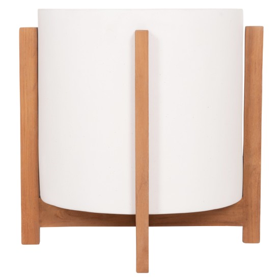 ΓΛΑΣΤΡΑ ΕΣΩΤ.ΧΩΡΟΥ HOFF HM4682.02M FIBER CEMENT ΛΕΥΚΟ-TEAK ΒΑΣΗ Φ40x39Υεκ