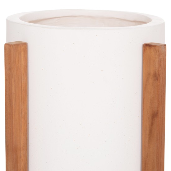 ΓΛΑΣΤΡΑ ΕΣΩΤ.ΧΩΡΟΥ HOFF HM4682.02S FIBER CEMENT ΛΕΥΚΟ-TEAK ΒΑΣΗ Φ33x42Υεκ