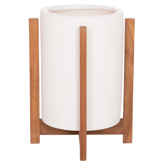 ΓΛΑΣΤΡΑ ΕΣΩΤ.ΧΩΡΟΥ HOFF HM4682.02S FIBER CEMENT ΛΕΥΚΟ-TEAK ΒΑΣΗ Φ33x42Υεκ