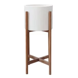 ΓΛΑΣΤΡΑ ΕΣΩΤ.ΧΩΡΟΥ RENTIL HM4684.02S FIBER CEMENT ΧΡΩΜΑ ΛΕΥΚΟ--ΒΑΣΗ TEAK Φ25x55Υ