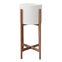 ΓΛΑΣΤΡΑ ΕΣΩΤ.ΧΩΡΟΥ RENTIL HM4684.02S FIBER CEMENT ΧΡΩΜΑ ΛΕΥΚΟ--ΒΑΣΗ TEAK Φ27x56Υ