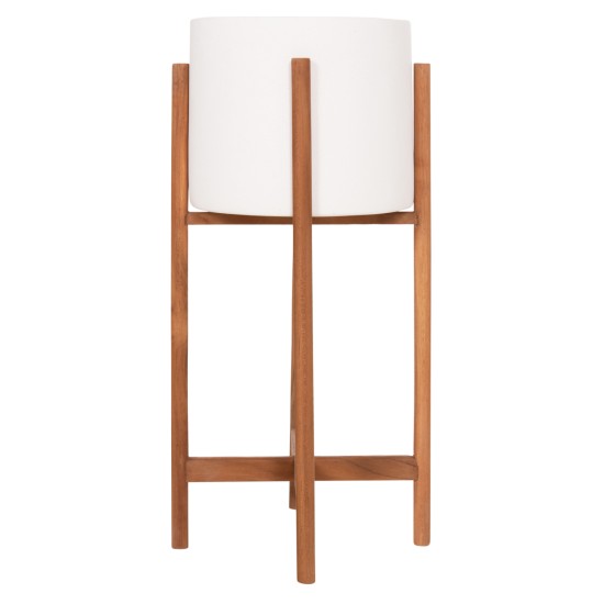 ΓΛΑΣΤΡΑ ΕΣΩΤ.ΧΩΡΟΥ RENTIL HM4684.02S FIBER CEMENT ΧΡΩΜΑ ΛΕΥΚΟ--ΒΑΣΗ TEAK Φ27x56Υ