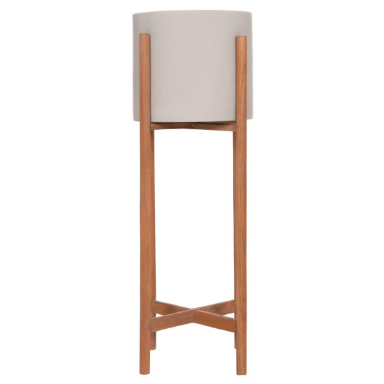 ΓΛΑΣΤΡΑ ΕΣΩΤ.ΧΩΡΟΥ RENTIL HM4684.03L FIBER CEMENT ΧΡΩΜΑ ΓΚΡΙ--ΒΑΣΗ TEAK Φ27x66Υ