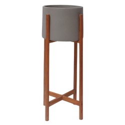 ΓΛΑΣΤΡΑ ΕΣΩΤ.ΧΩΡΟΥ RENTIL HM4684.03L FIBER CEMENT ΧΡΩΜΑ ΓΚΡΙ--ΒΑΣΗ TEAK Φ27x66Υ