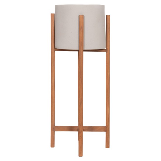 ΓΛΑΣΤΡΑ ΕΣΩΤ.ΧΩΡΟΥ RENTIL HM4684.03L FIBER CEMENT ΧΡΩΜΑ ΓΚΡΙ--ΒΑΣΗ TEAK Φ27x66Υ