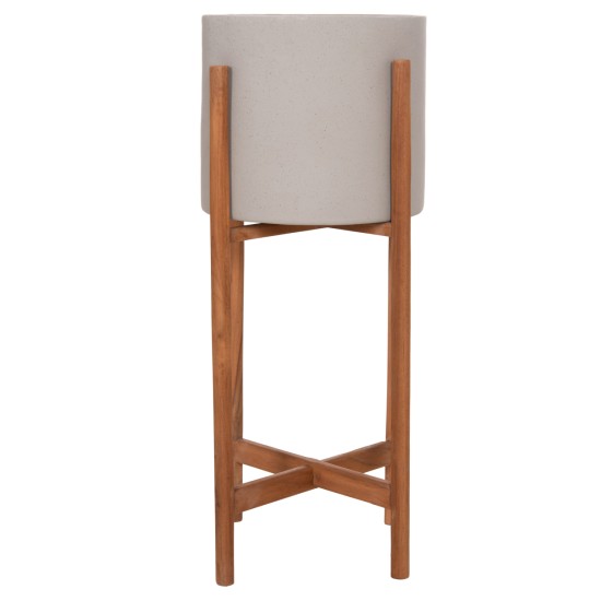 ΓΛΑΣΤΡΑ ΕΣΩΤ.ΧΩΡΟΥ RENTIL HM4684.03S FIBER CEMENT ΧΡΩΜΑ ΓΚΡΙ--ΒΑΣΗ TEAK Φ27x56Υ