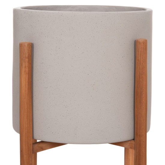 ΓΛΑΣΤΡΑ ΕΣΩΤ.ΧΩΡΟΥ RENTIL HM4684.03S FIBER CEMENT ΧΡΩΜΑ ΓΚΡΙ--ΒΑΣΗ TEAK Φ27x56Υ