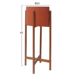 ΓΛΑΣΤΡΑ ΕΣΩΤ.ΧΩΡΟΥ RENTIL HM4684.08L FIBER CEMENT ΧΡΩΜΑ ΤΕΡΑΚΟΤΑ--ΒΑΣΗ TEAK Φ27x66Υ