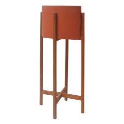 ΓΛΑΣΤΡΑ ΕΣΩΤ.ΧΩΡΟΥ RENTIL HM4684.08L FIBER CEMENT ΧΡΩΜΑ ΤΕΡΑΚΟΤΑ--ΒΑΣΗ TEAK Φ27x66Υ