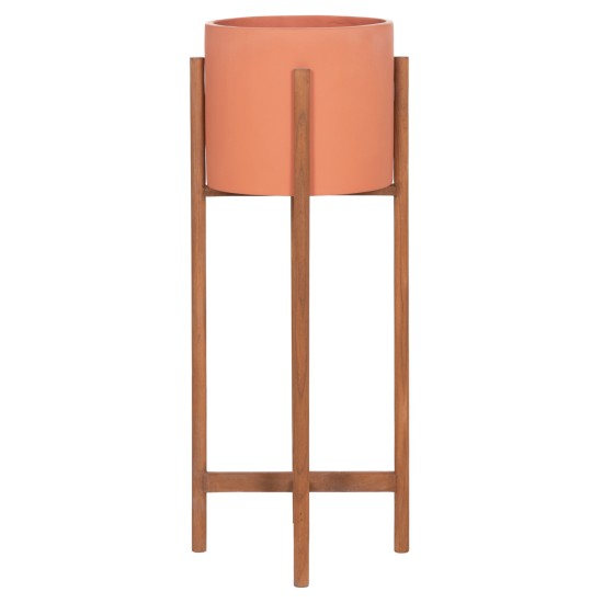 ΓΛΑΣΤΡΑ ΕΣΩΤ.ΧΩΡΟΥ RENTIL HM4684.08L FIBER CEMENT ΧΡΩΜΑ ΤΕΡΑΚΟΤΑ--ΒΑΣΗ TEAK Φ27x66Υ