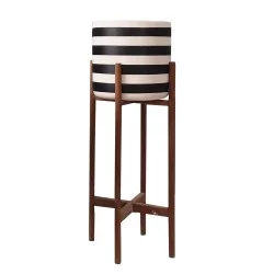 ΓΛΑΣΤΡΑ-ΚΑΣΠΟ ΕΣΩΤ.ΧΩΡΟΥ RENTIL HM4683L FIBER CEMENT ΛΕΥΚΟ/ΜΑΥΡΟ--ΒΑΣΗ TEAK Φ25x65Υεκ