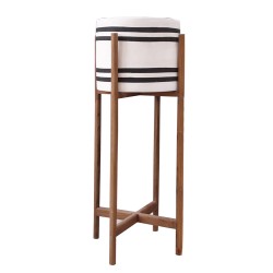 ΓΛΑΣΤΡΑ-ΚΑΣΠΟ ΕΣΩΤ.ΧΩΡΟΥ RENTIL HM4683M FIBER CEMENT ΛΕΥΚΟ/ΜΑΥΡΟ--ΒΑΣΗ TEAK Φ27x66Υεκ