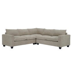 ΓΩΝΙΑΚΟΣ ΚΑΝΑΠΕΣ CALDER HM3286.03 ΜΠΕΖ ΥΦΑΣΜΑ 254x254x90(κάθισμα)x91Υεκ.