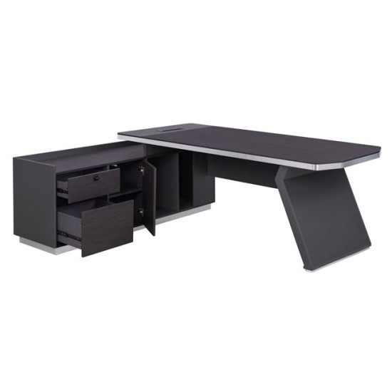 ΓΡΑΦΕΙΟ ΕΠΑΓΓΕΛΜΑΤΙΚΟ ΑΡΙΣΤΕΡΗ ΓΩΝΙΑ ROSEWOOD HM2086L 180X170X76Υ εκ.