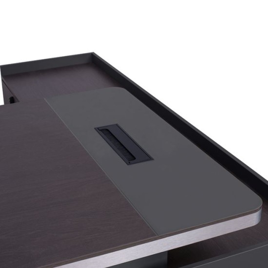 ΓΡΑΦΕΙΟ ΕΠΑΓΓΕΛΜΑΤΙΚΟ ΑΡΙΣΤΕΡΗ ΓΩΝΙΑ ROSEWOOD HM2086L 180X170X76Υ εκ.