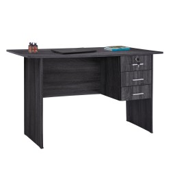 ΓΡΑΦΕΙΟ ΜΕ 3 ΣΥΡΤΑΡΙΑ HAYDEN HM2268.01 ΜΕΛΑΜΙΝΗ ΣΕ ΑΝΘΡΑΚΙ ΧΡΩΜΑ 120x60x75Υεκ