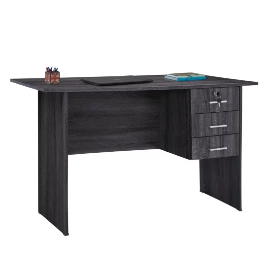 ΓΡΑΦΕΙΟ ΜΕ 3 ΣΥΡΤΑΡΙΑ HAYDEN HM2268.01 ΜΕΛΑΜΙΝΗ ΣΕ ΑΝΘΡΑΚΙ ΧΡΩΜΑ 120x60x75Υεκ