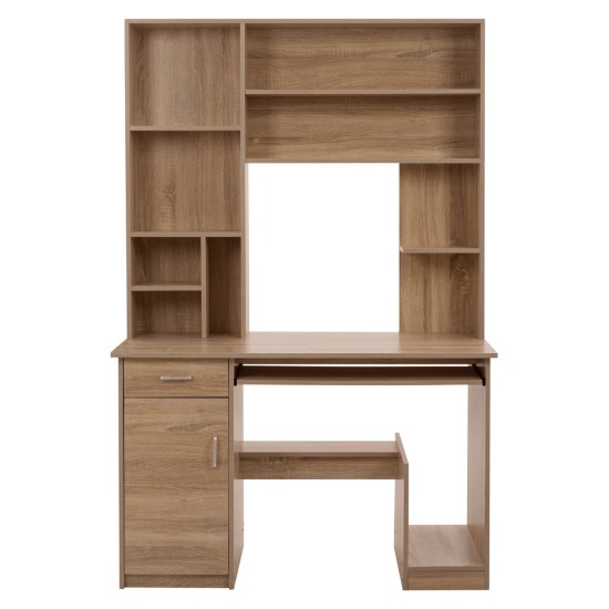 ΓΡΑΦΕΙΟ ΜΕ ΒΙΒΛΙΟΘΗΚΗ-ΡΑΦΙΕΡΑ STATUS HM2032.02 SONOMA 120X55X182