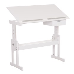 ΓΡΑΦΕΙΟ/ΣΧΕΔΙΑΣΤΗΡΙΟ ASCENT HM18289 MDF ΣΕ ΛΕΥΚΟ 109x55x87,5Υεκ