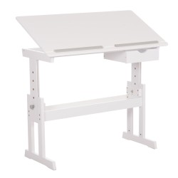 ΓΡΑΦΕΙΟ/ΣΧΕΔΙΑΣΤΗΡΙΟ ASCENT HM18289 MDF ΣΕ ΛΕΥΚΟ 109x55x87,5Υεκ