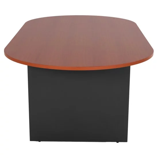 ΓΡΑΦΕΙΟ ΣΥΝΕΔΡΙΑΣΕΩΝ ΟΒΑΛ SIENNA HM2134.03 ΑΝΘΡΑΚΙ ΜΕΛΑΜΙΝΗ-TOP ΚΕΡΑΣΙ 240x120x75Υεκ