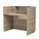 ΓΡΑΦΕΙΟ ΥΠΟΔΟΧΗΣ (RECEPTION) BARRY HM2152.01 ΜΕΛΑΜΙΝΗ ΣΕ SONAMA 120x70x110Υεκ.