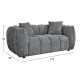ΚΑΝΑΠΕΣ 2-ΘΕΣΙΟΣ LYKKE HM3324.01 ΓΚΡΙ ΥΦΑΣΜΑ 172x89x70Υεκ.