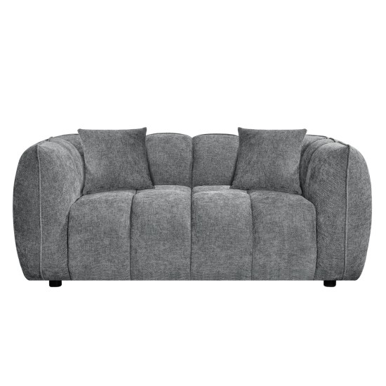 ΚΑΝΑΠΕΣ 2-ΘΕΣΙΟΣ LYKKE HM3324.01 ΓΚΡΙ ΥΦΑΣΜΑ 172x89x70Υεκ.