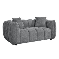 ΚΑΝΑΠΕΣ 2-ΘΕΣΙΟΣ LYKKE HM3324.01 ΓΚΡΙ ΥΦΑΣΜΑ 172x89x70Υεκ.