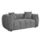 ΚΑΝΑΠΕΣ 2-ΘΕΣΙΟΣ LYKKE HM3324.01 ΓΚΡΙ ΥΦΑΣΜΑ 172x89x70Υεκ.
