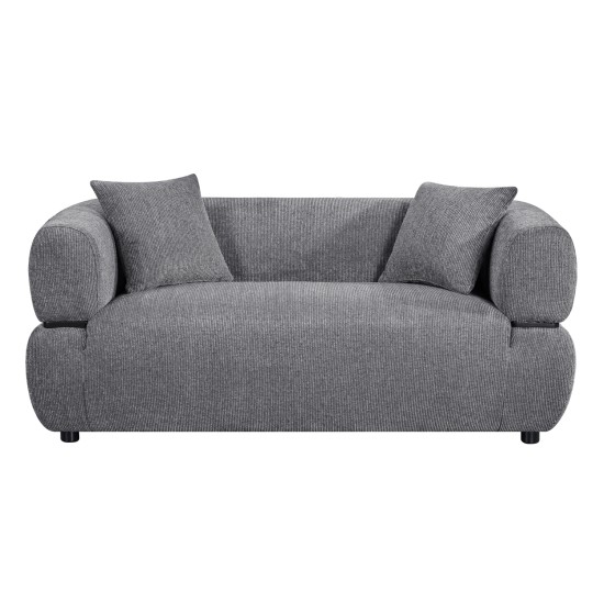 ΚΑΝΑΠΕΣ 2-ΘΕΣΙΟΣ ARCTIS HM3328.01 ΓΚΡΙ ΥΦΑΣΜΑ 169x88x68Υεκ.