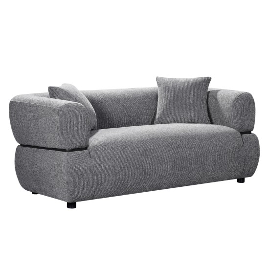 ΚΑΝΑΠΕΣ 2-ΘΕΣΙΟΣ ARCTIS HM3328.01 ΓΚΡΙ ΥΦΑΣΜΑ 169x88x68Υεκ.