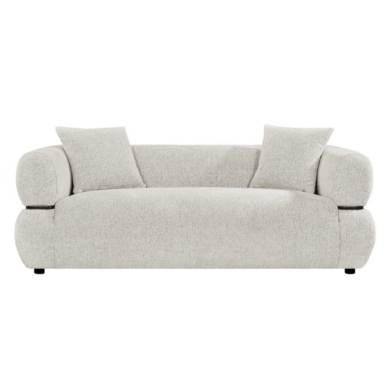 ΚΑΝΑΠΕΣ 2-ΘΕΣΙΟΣ ARCTIS HM3328.02 ΑΝΟΙΧΤΟ ΜΠΕΖ ΥΦΑΣΜΑ 169x88x68Υεκ.